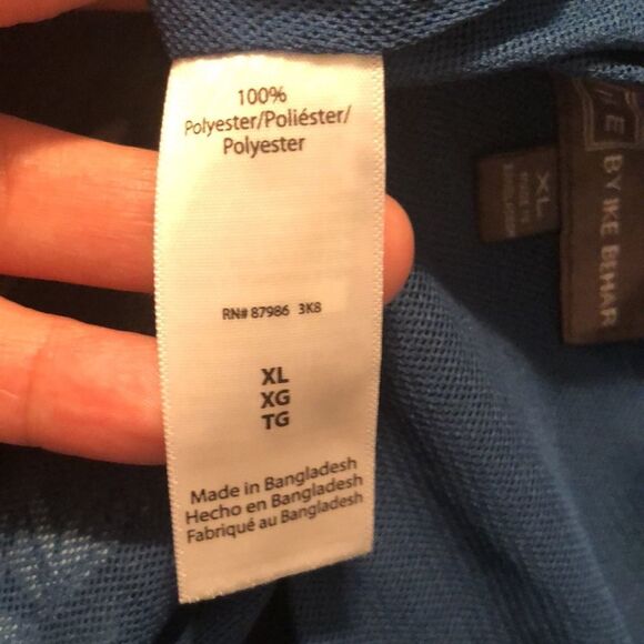 Ike Behar XL Navy Light Blue Pink Tidal Palm Tropical Swim Board Shorts - Picture 9 of 12